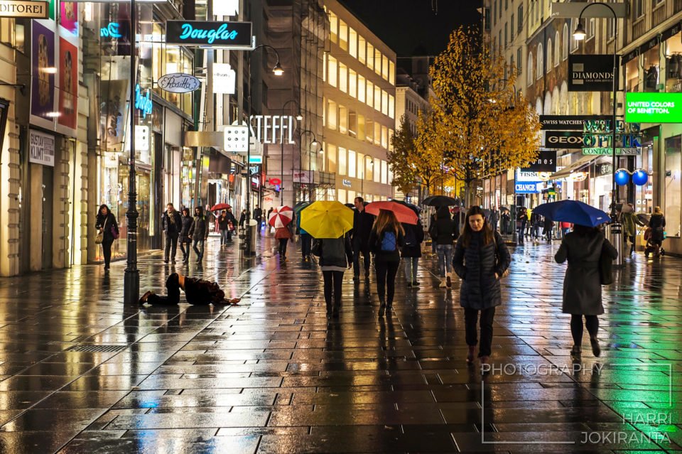On the street – agony