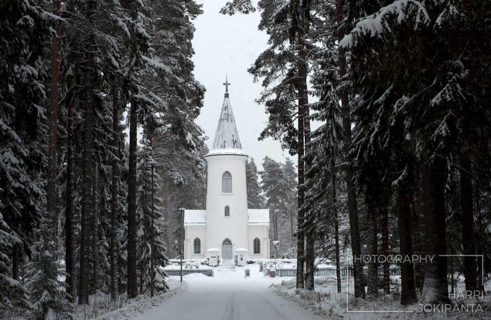 Törnävä Church at Boxing Day Evening.