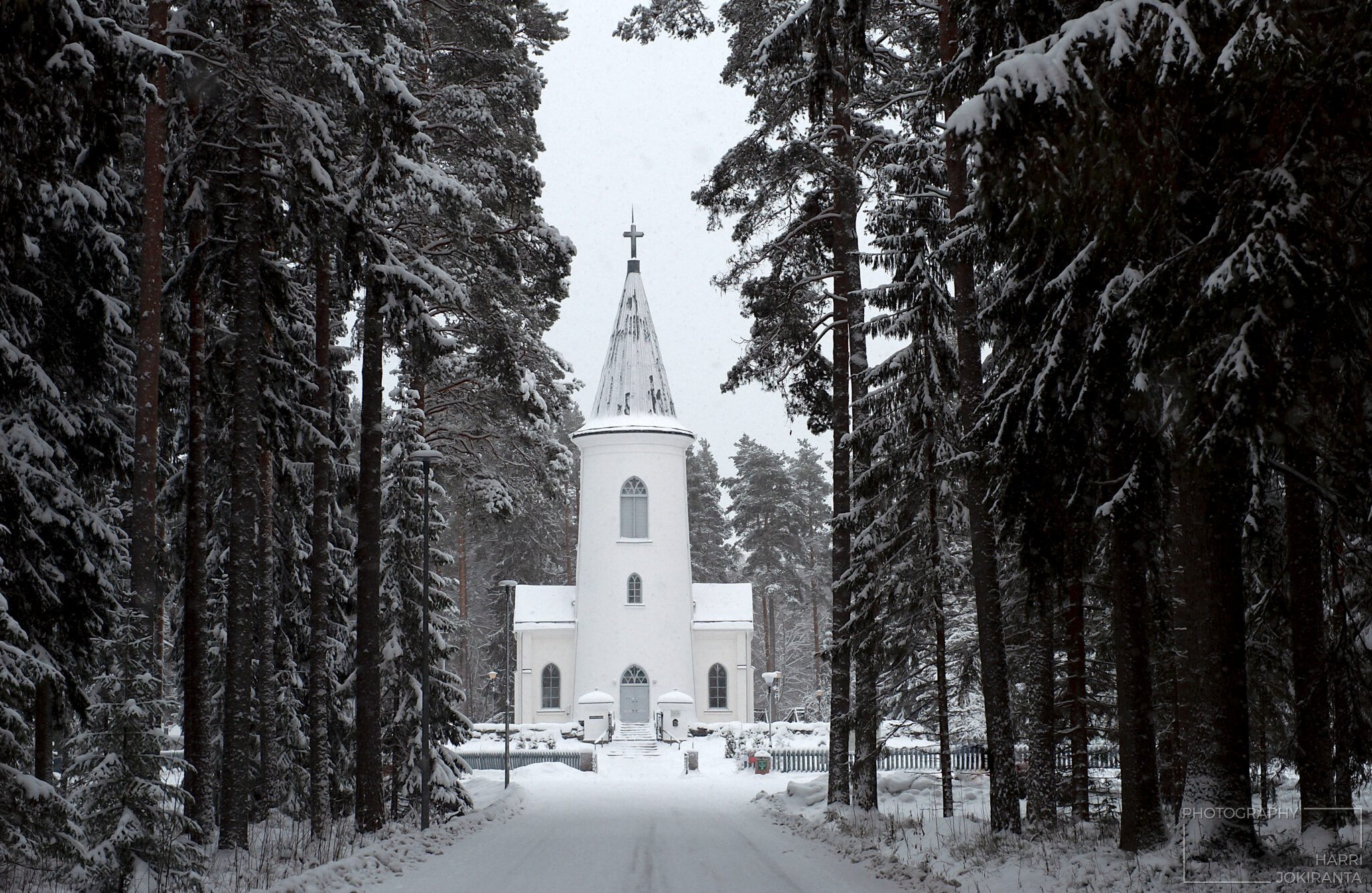 Törnävä Church at Boxing Day Evening.